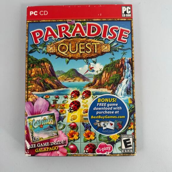 Paradise Quest Galapagos PC CD Rom Matching Game - Picture 1 of 3
